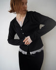 Cut lib race docking cardigan