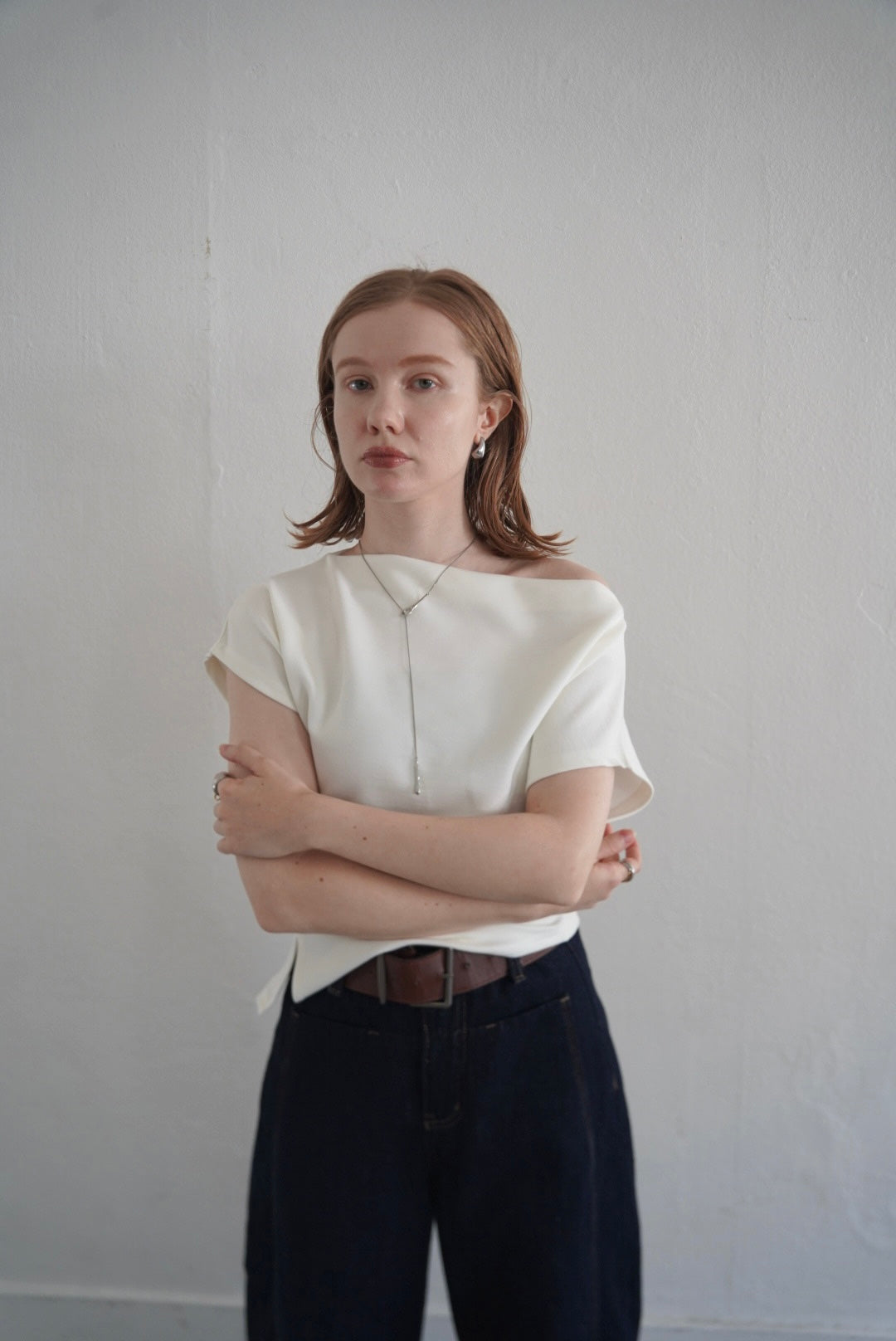 【7/11-再入荷】Unbalance tuck top