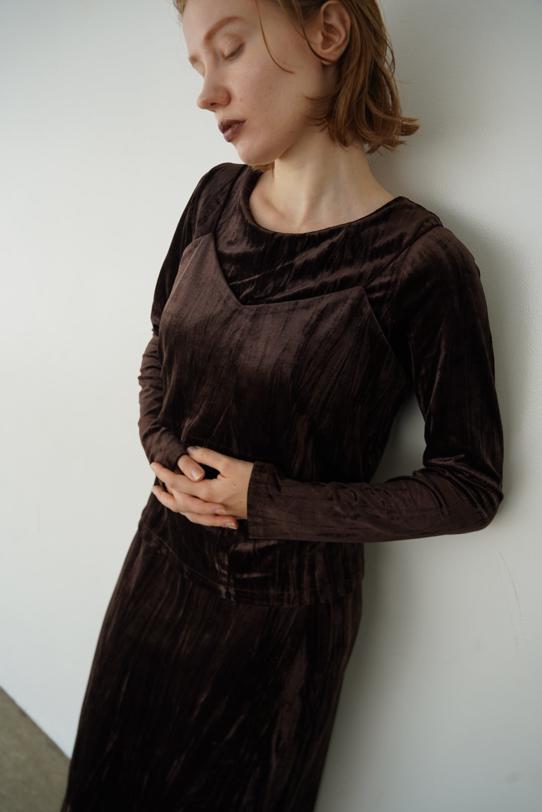 Velours bustier tops