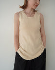 Back open knit tops
