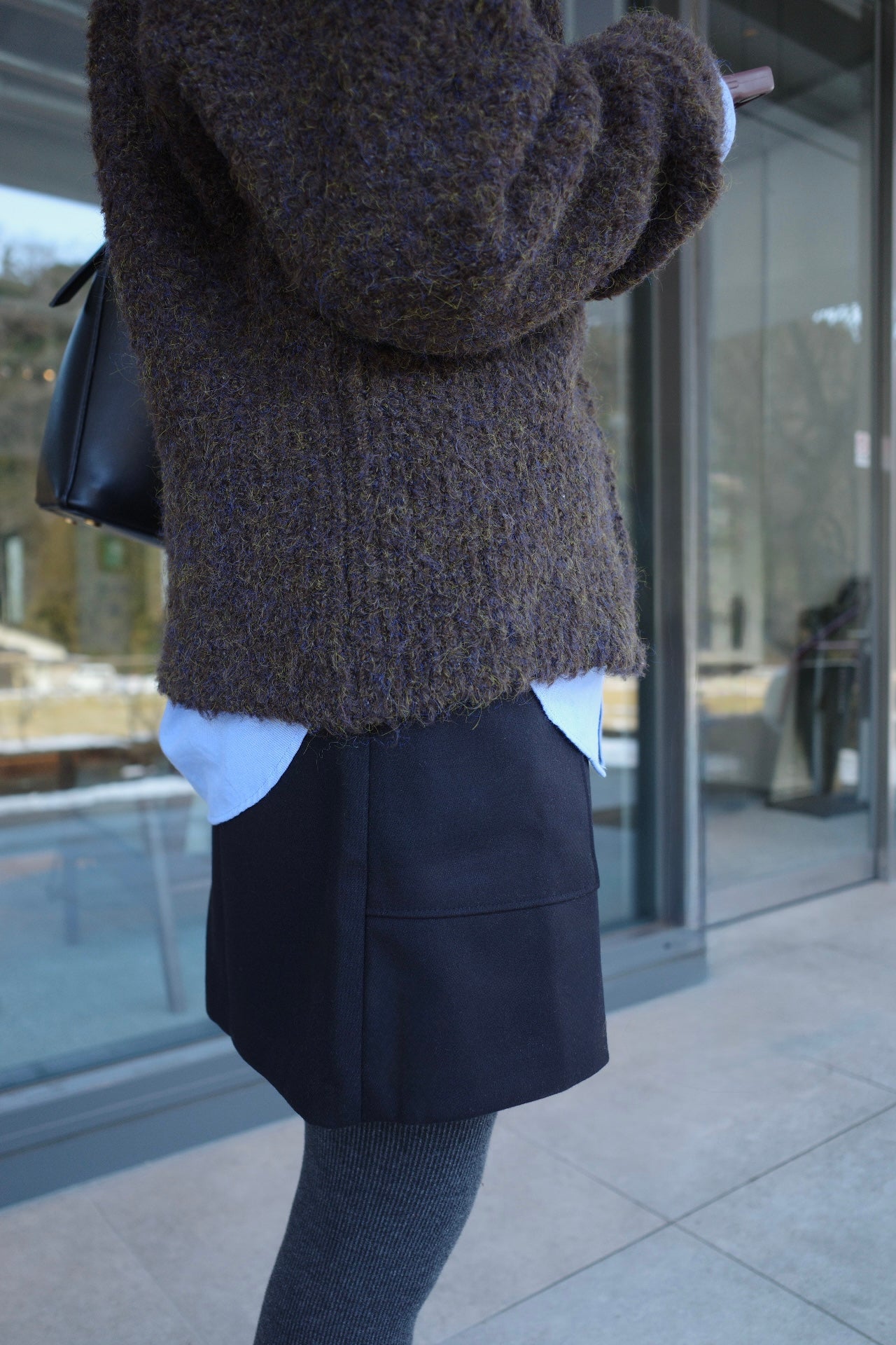 Pocket rap mini skirt