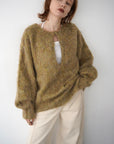 Deep skipper mohair knit