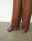 【SET】Race satin pants