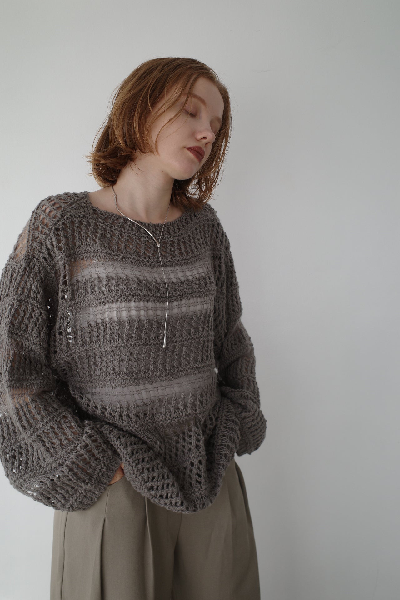 Design pattern sheer knit