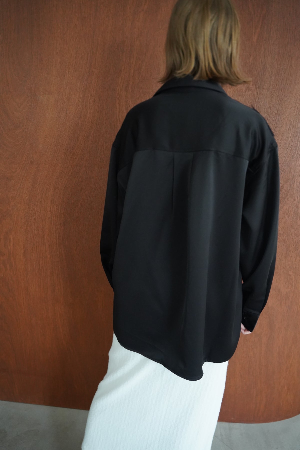 Satin race over shirt