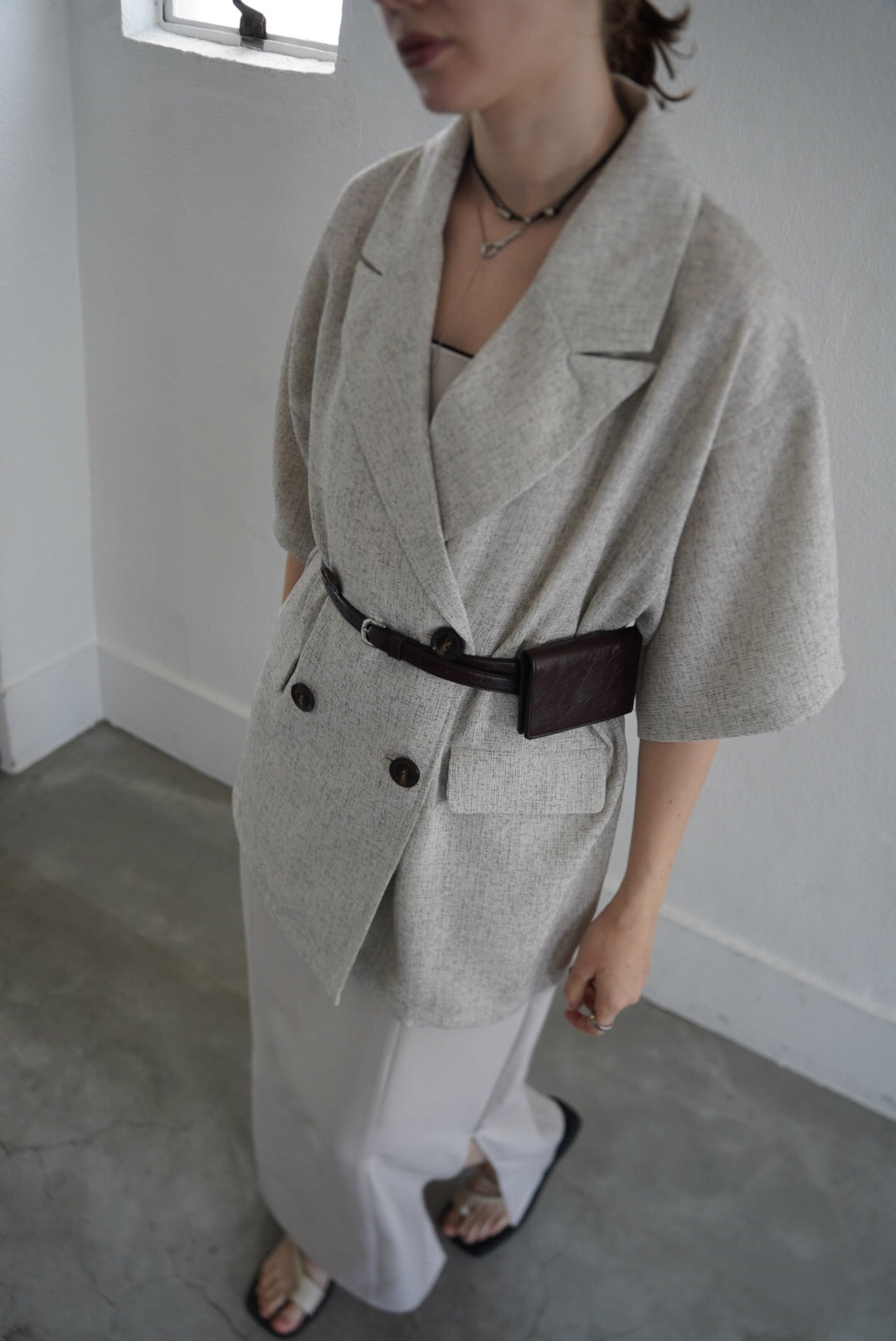 Summer tweed half sleeve JK