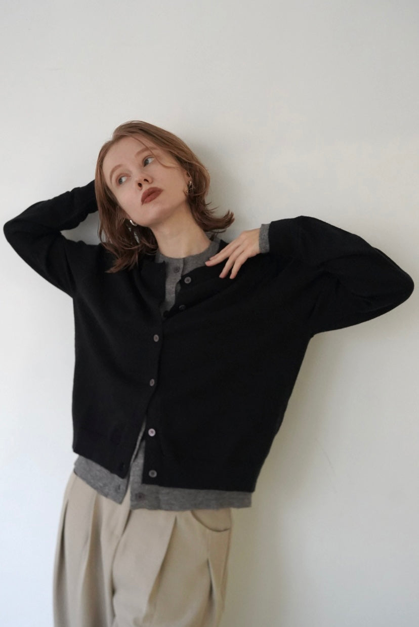 W layered cardigan