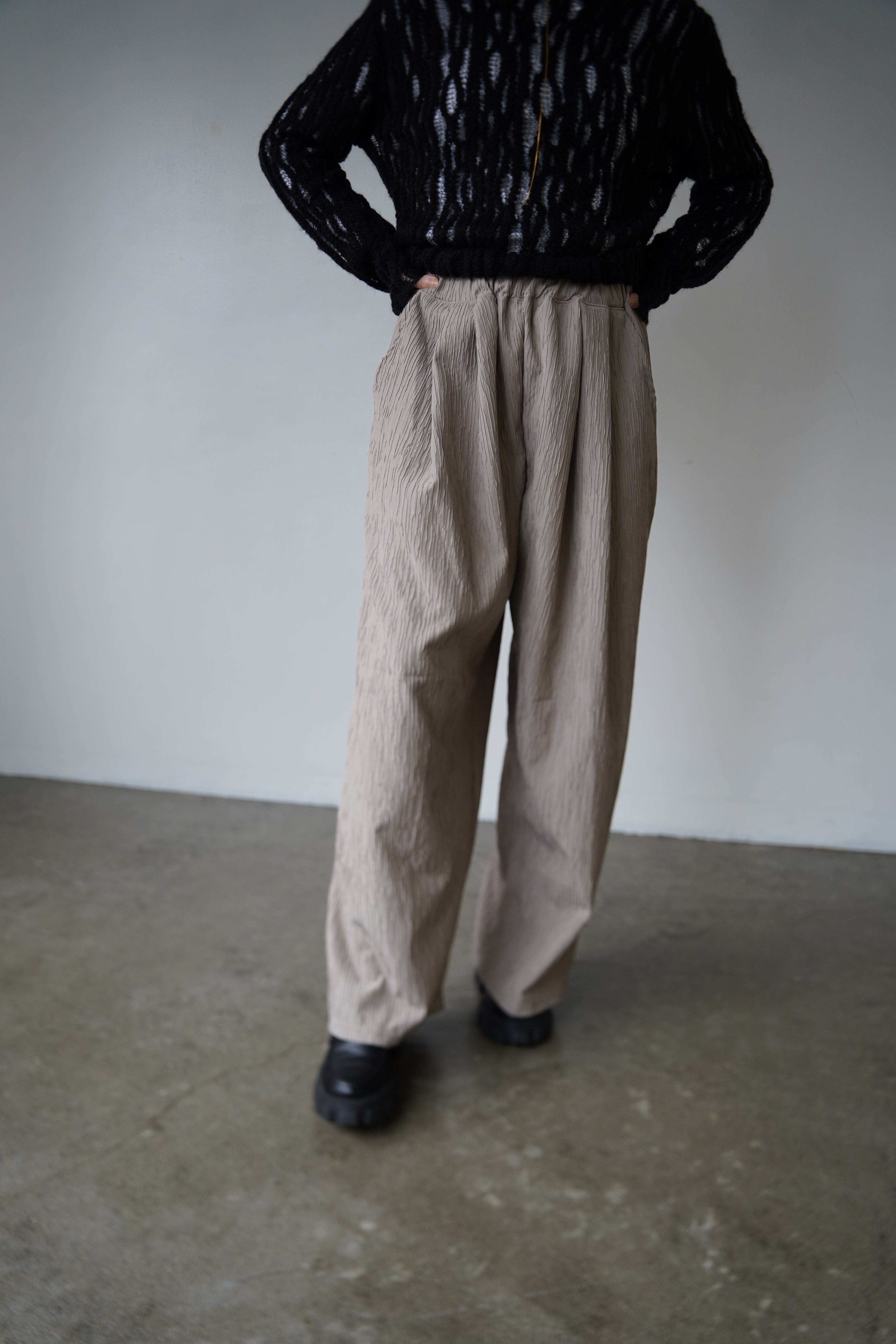 Jacquard slacks pants