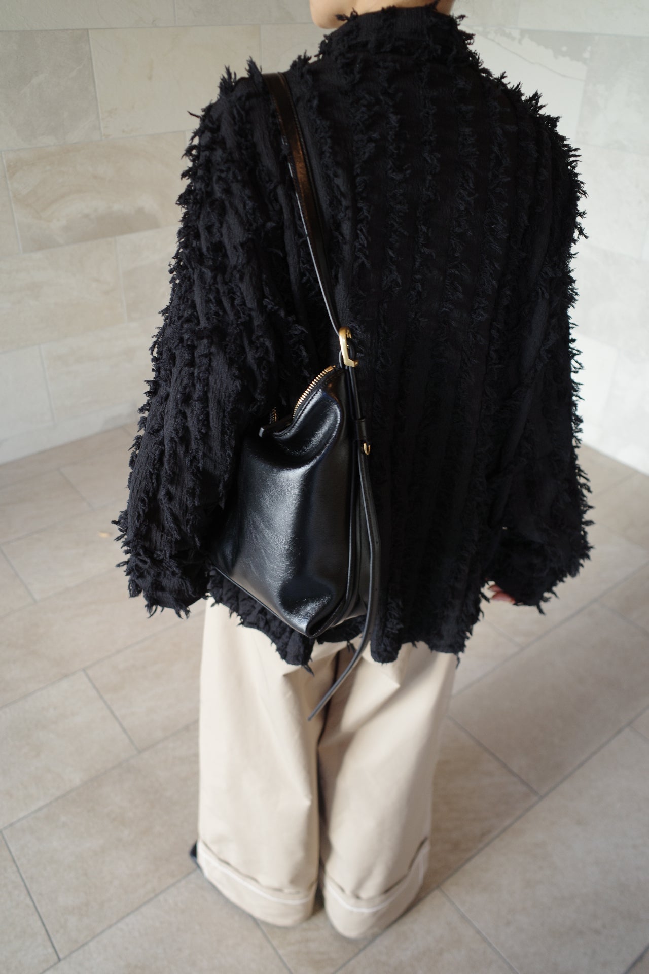 Shaggy fringe shirt