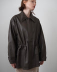 String leather jacket