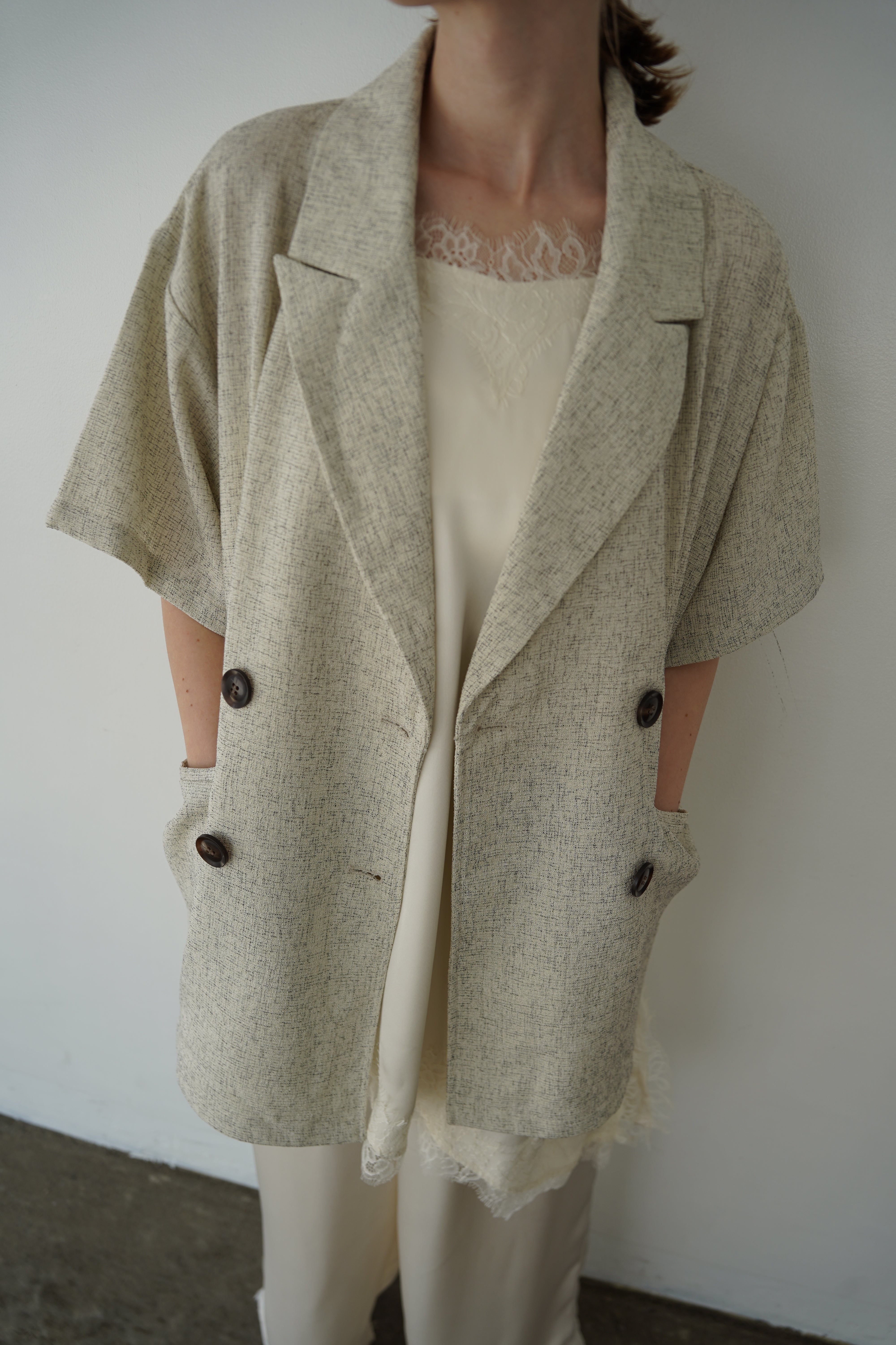 Summer tweed half sleeve JK