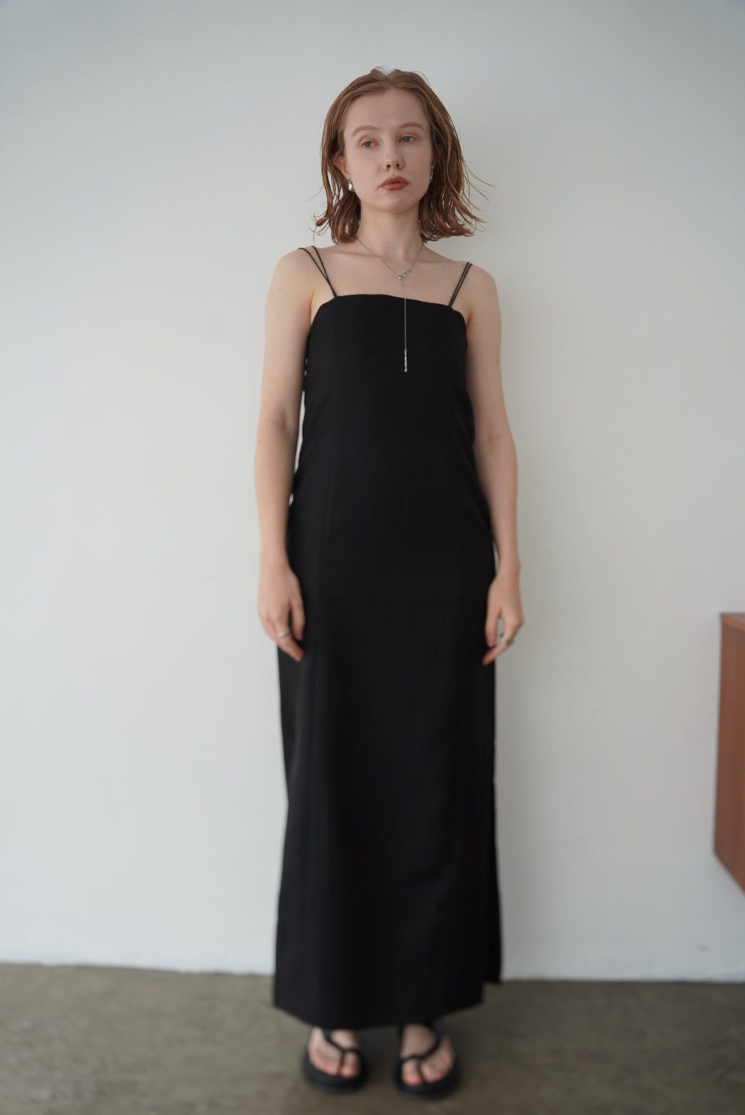 Twill camisole one-piece