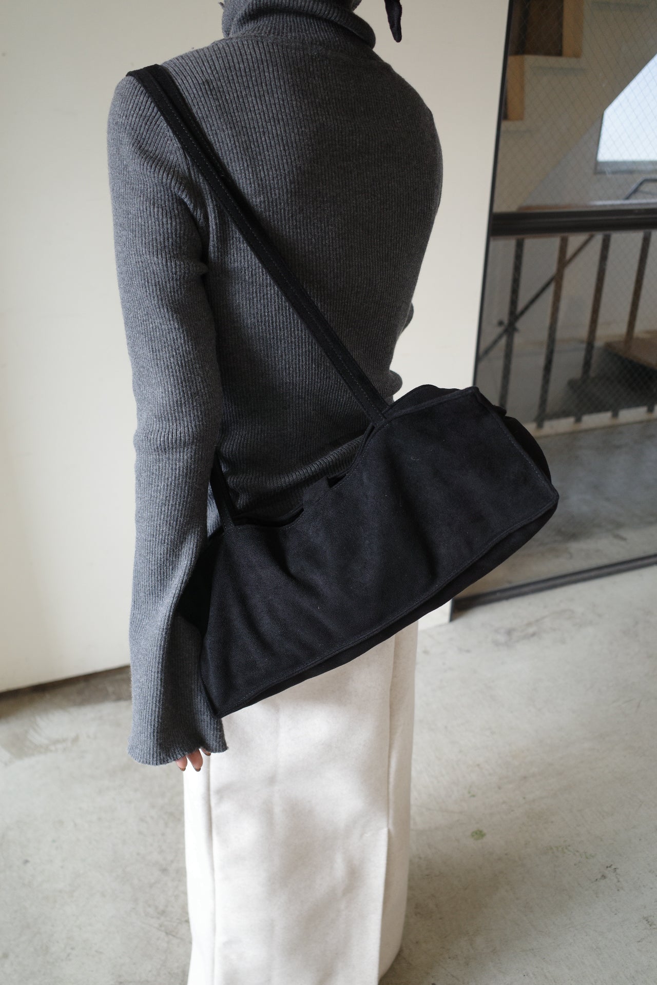 Square suède bag