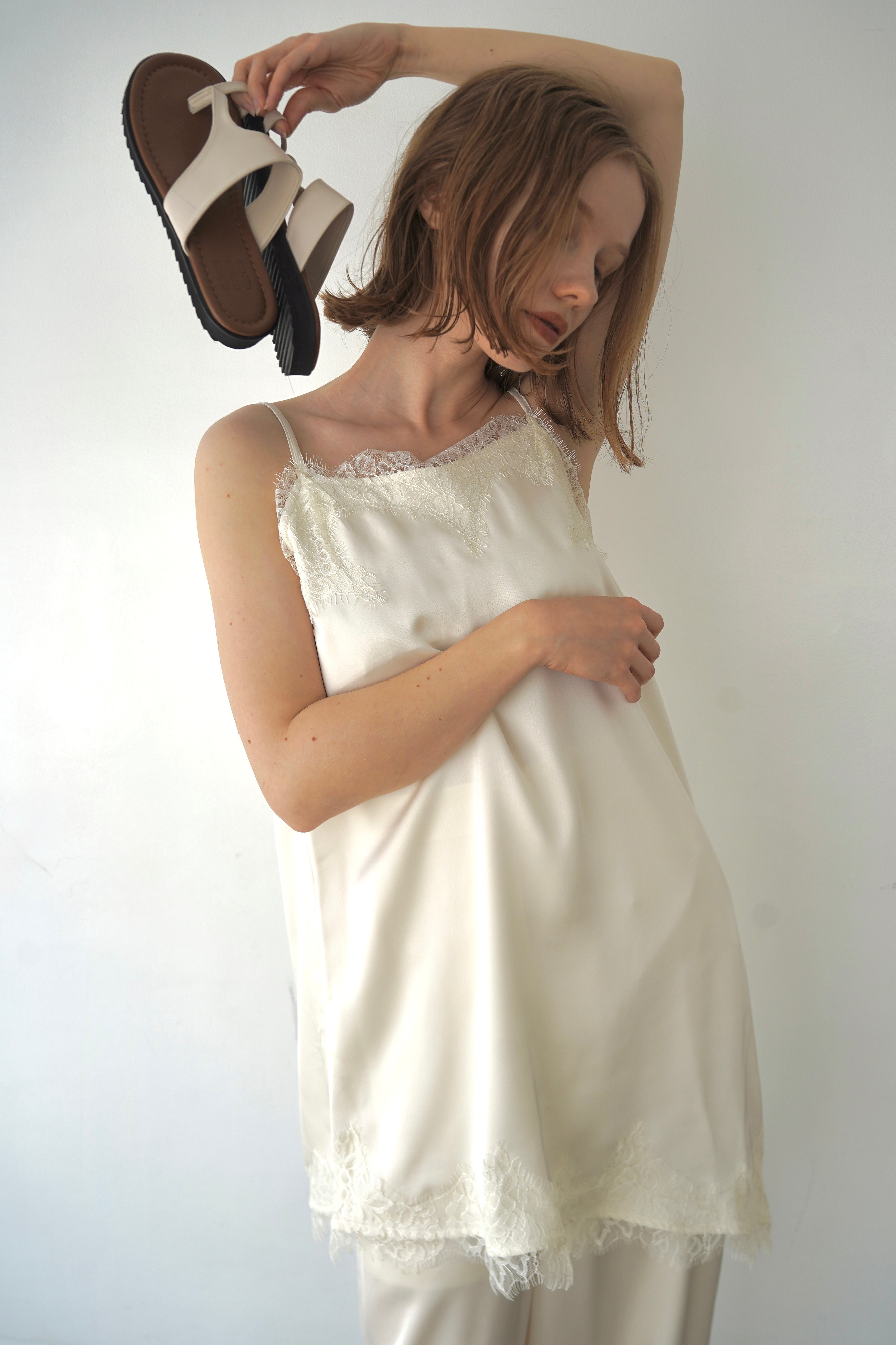 【SET】AJ Asymmetry race camisole