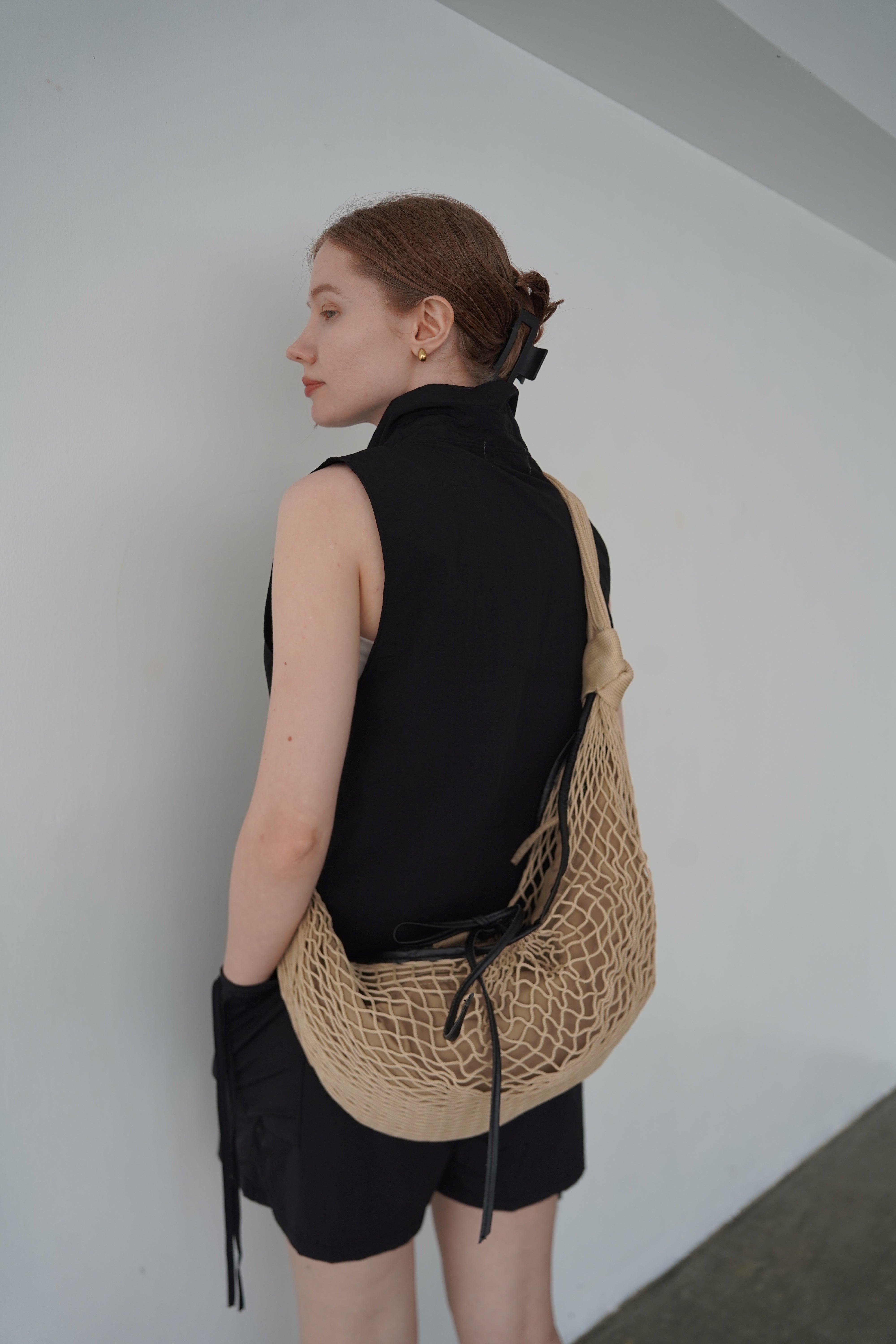 Crochet shoulder bag