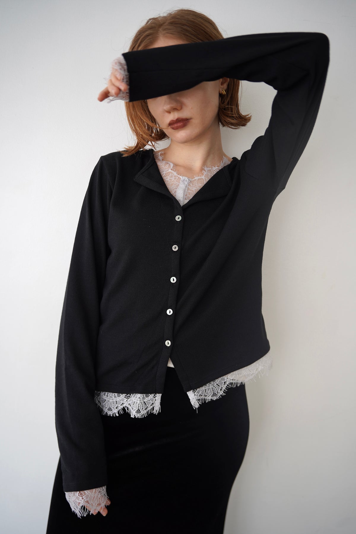 Cut lib race docking cardigan