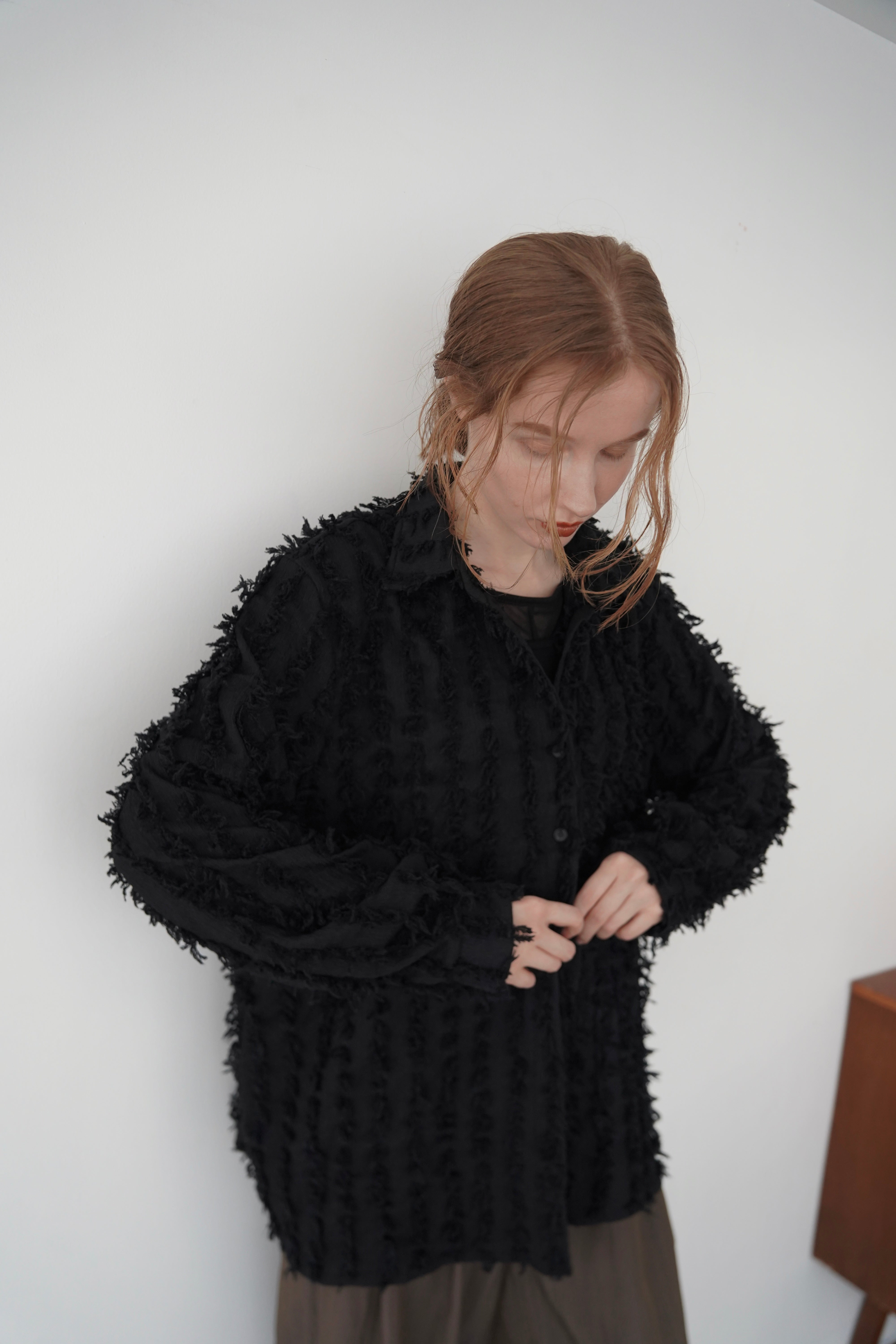 Shaggy fringe shirt