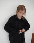 Shaggy fringe shirt