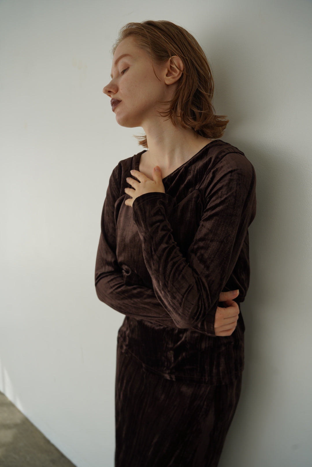 Velours bustier tops