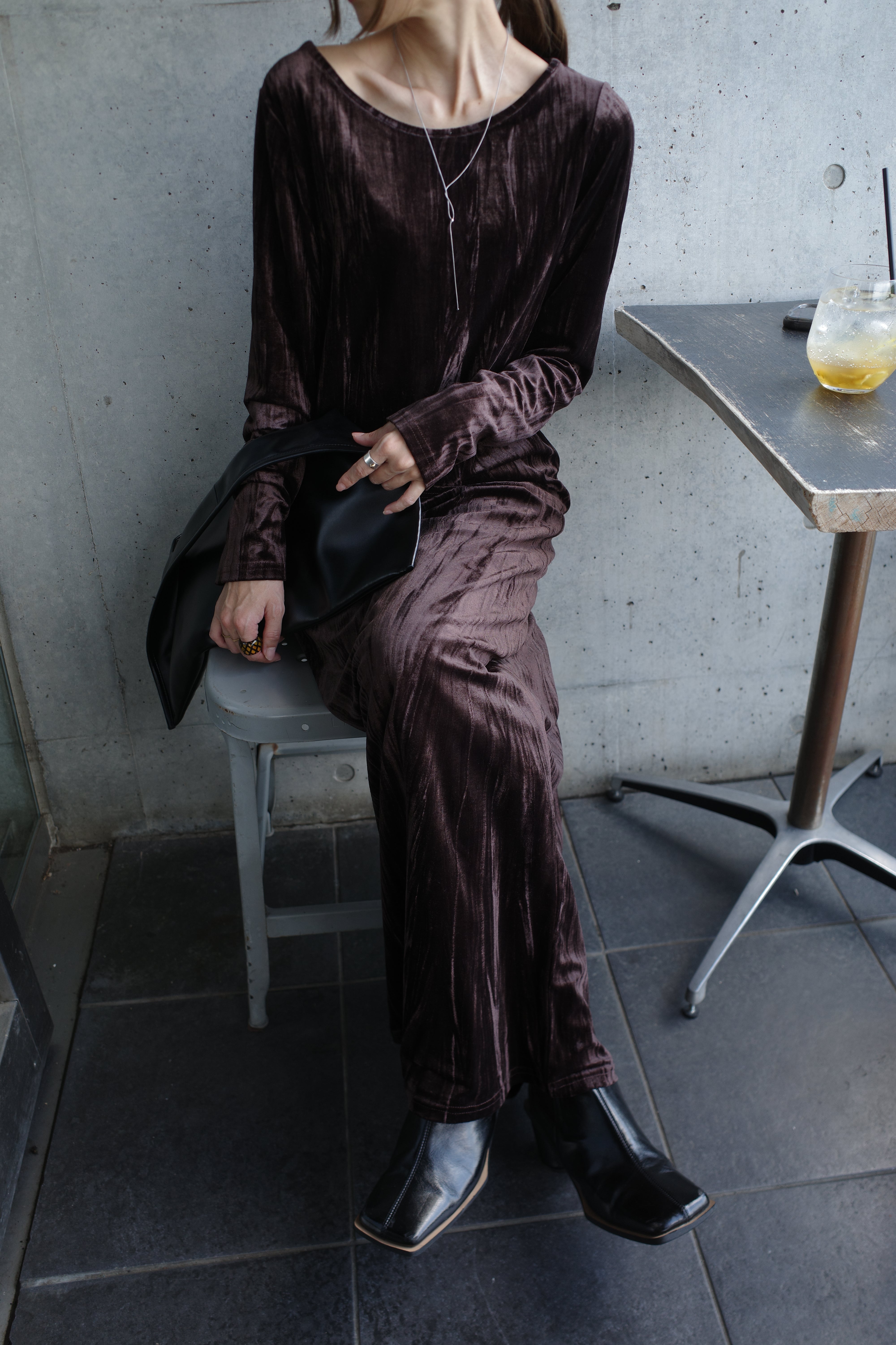 Velours bustier tops