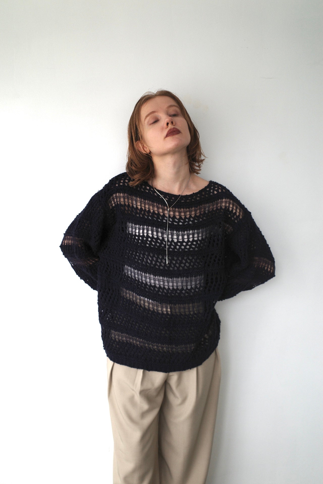 Design pattern sheer knit