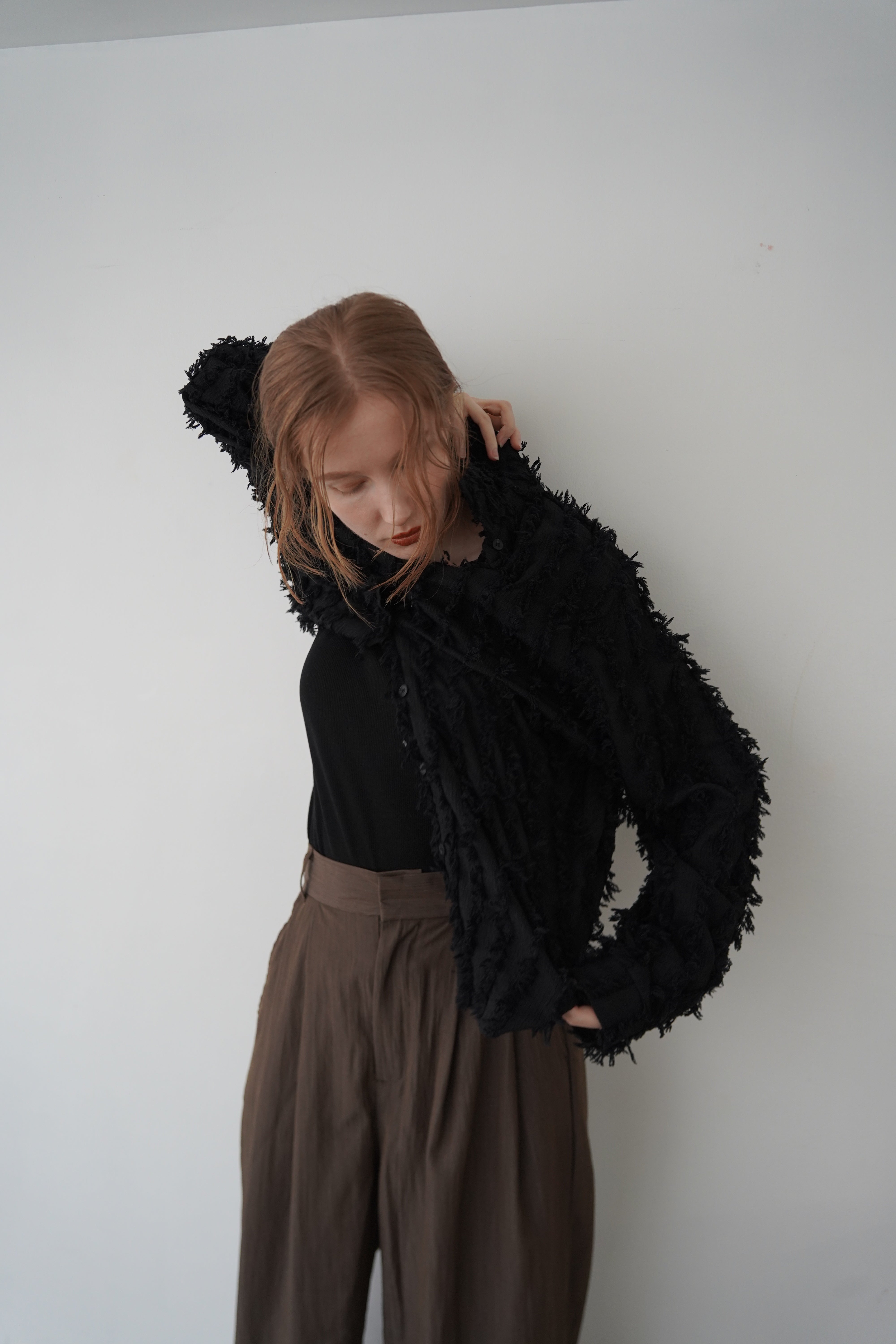 Shaggy fringe shirt