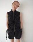 Zip gather half pants SETUP