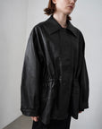 String leather jacket