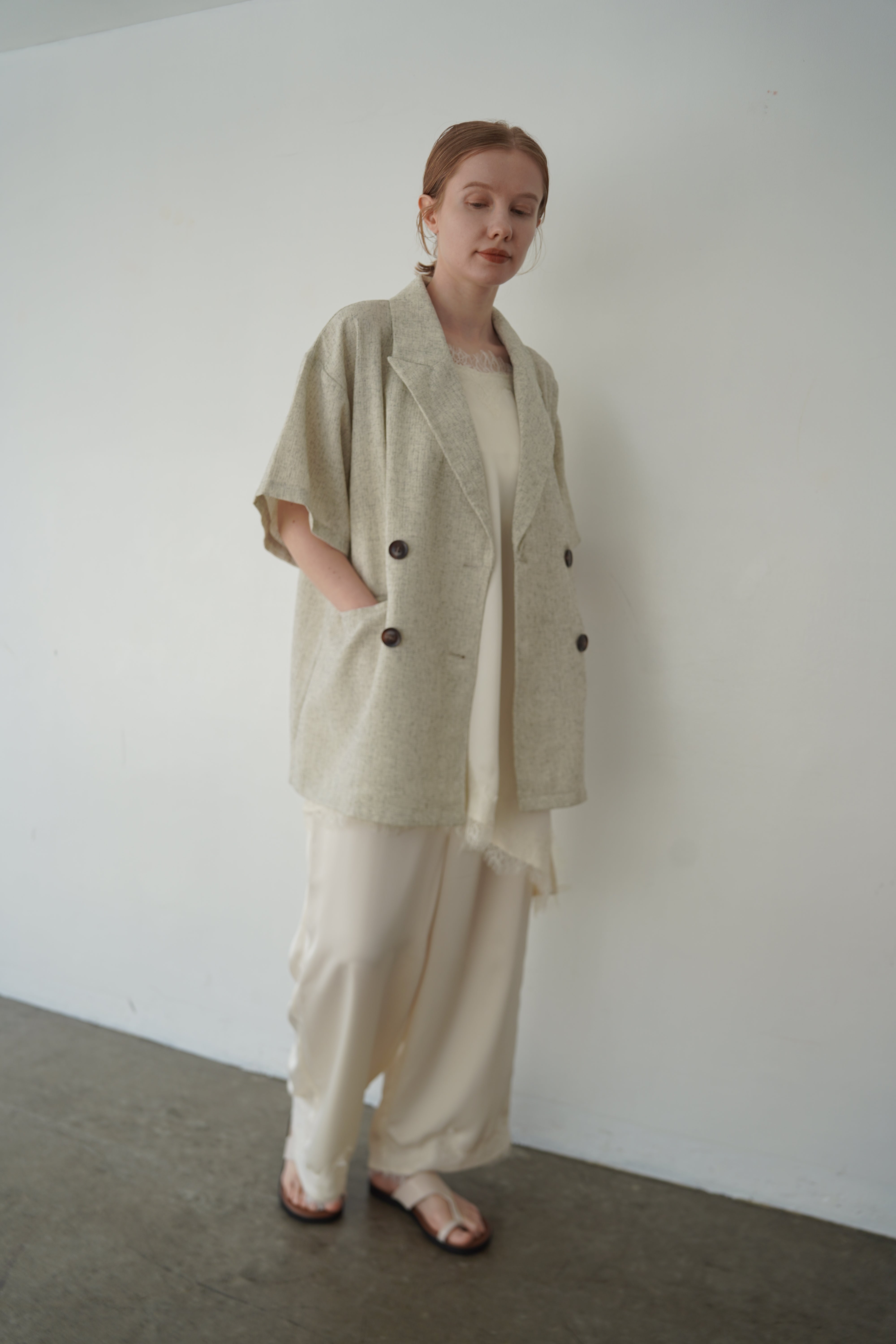 Summer tweed half sleeve JK