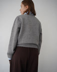 Shirt docking knit cardigan