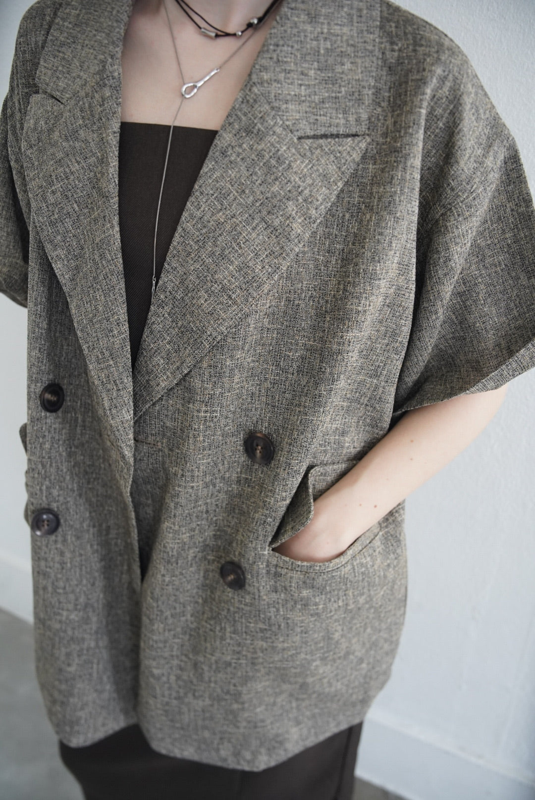 Summer tweed half sleeve JK