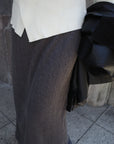 Alpaca layered skirt