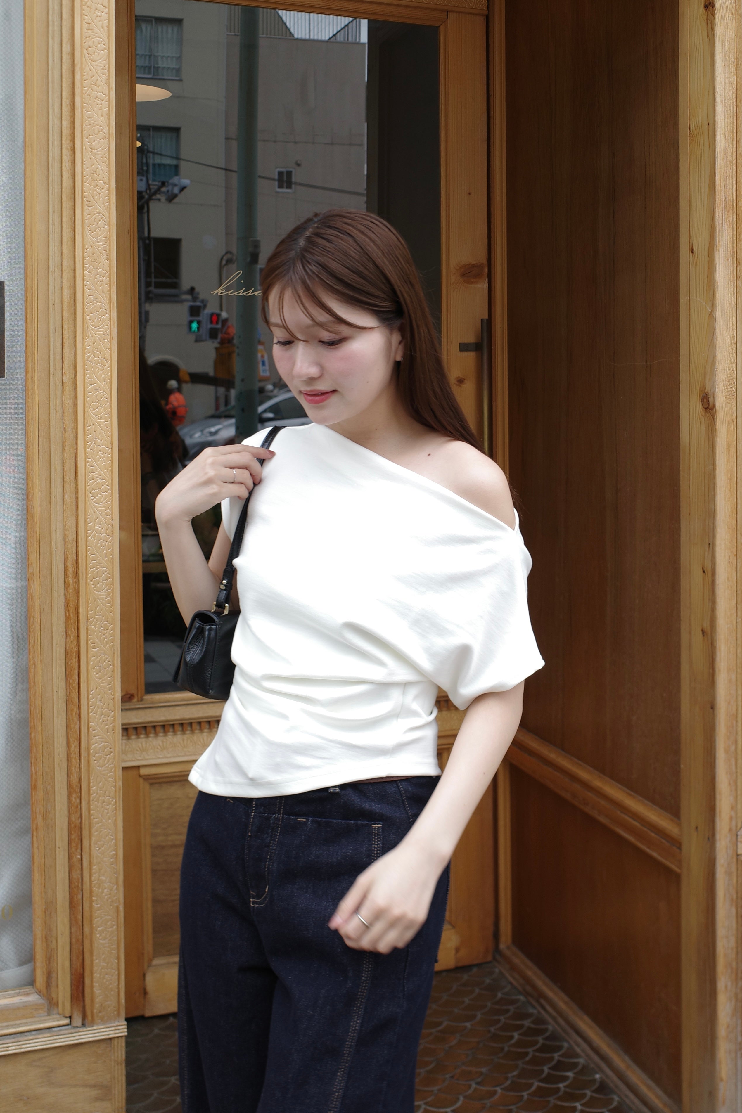 【7/11-再入荷】Unbalance tuck top