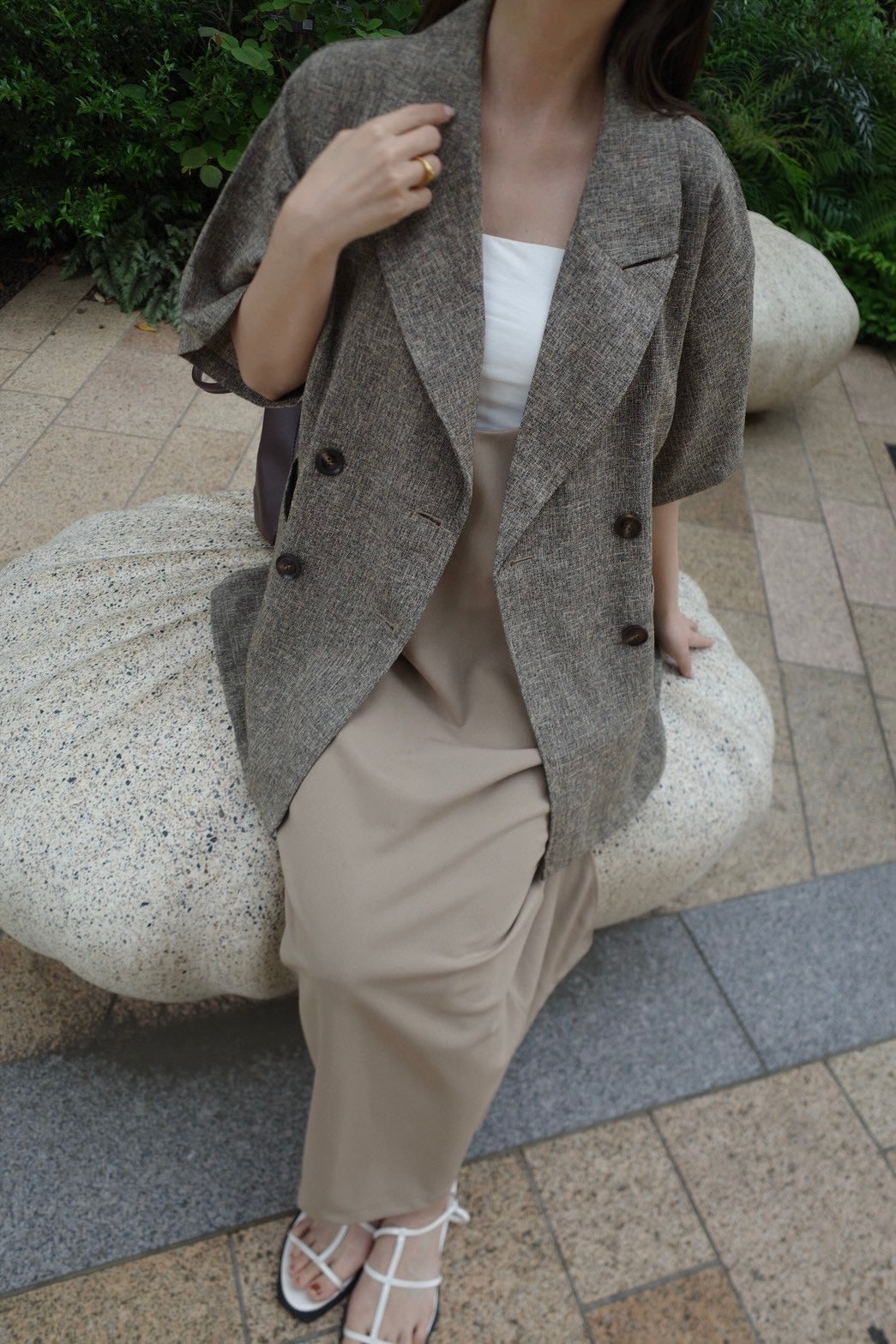 Summer tweed half sleeve JK