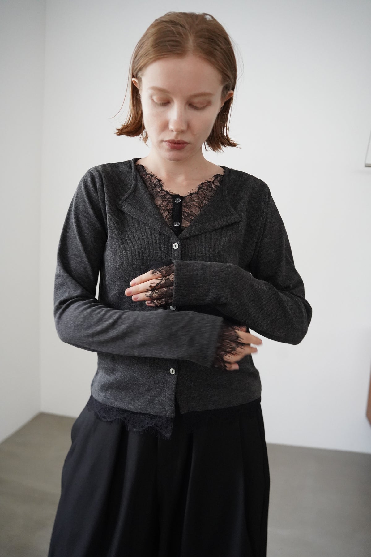 Cut lib race docking cardigan