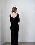 Velours back open one-piece