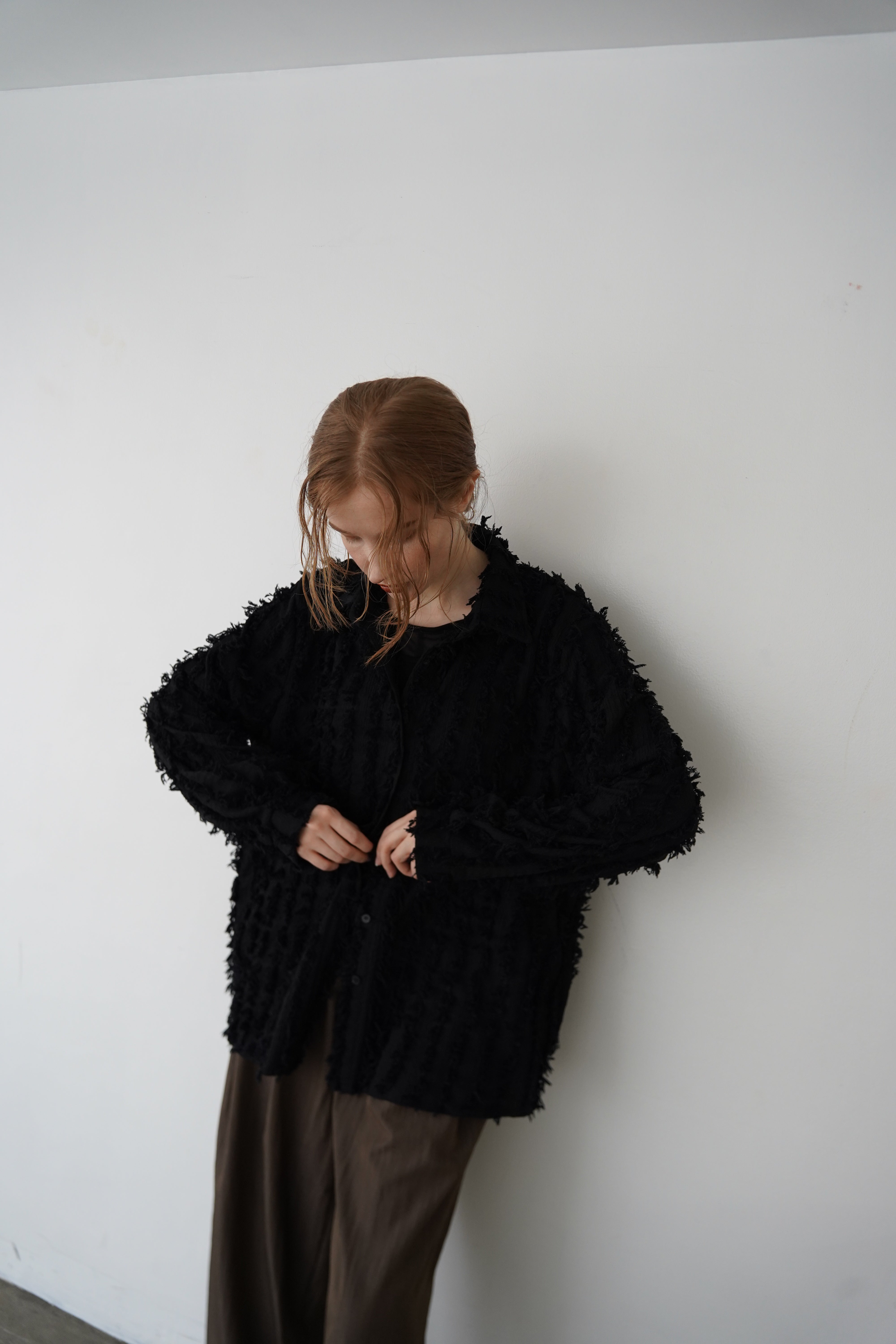 Shaggy fringe shirt