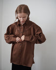 Satin race over shirt