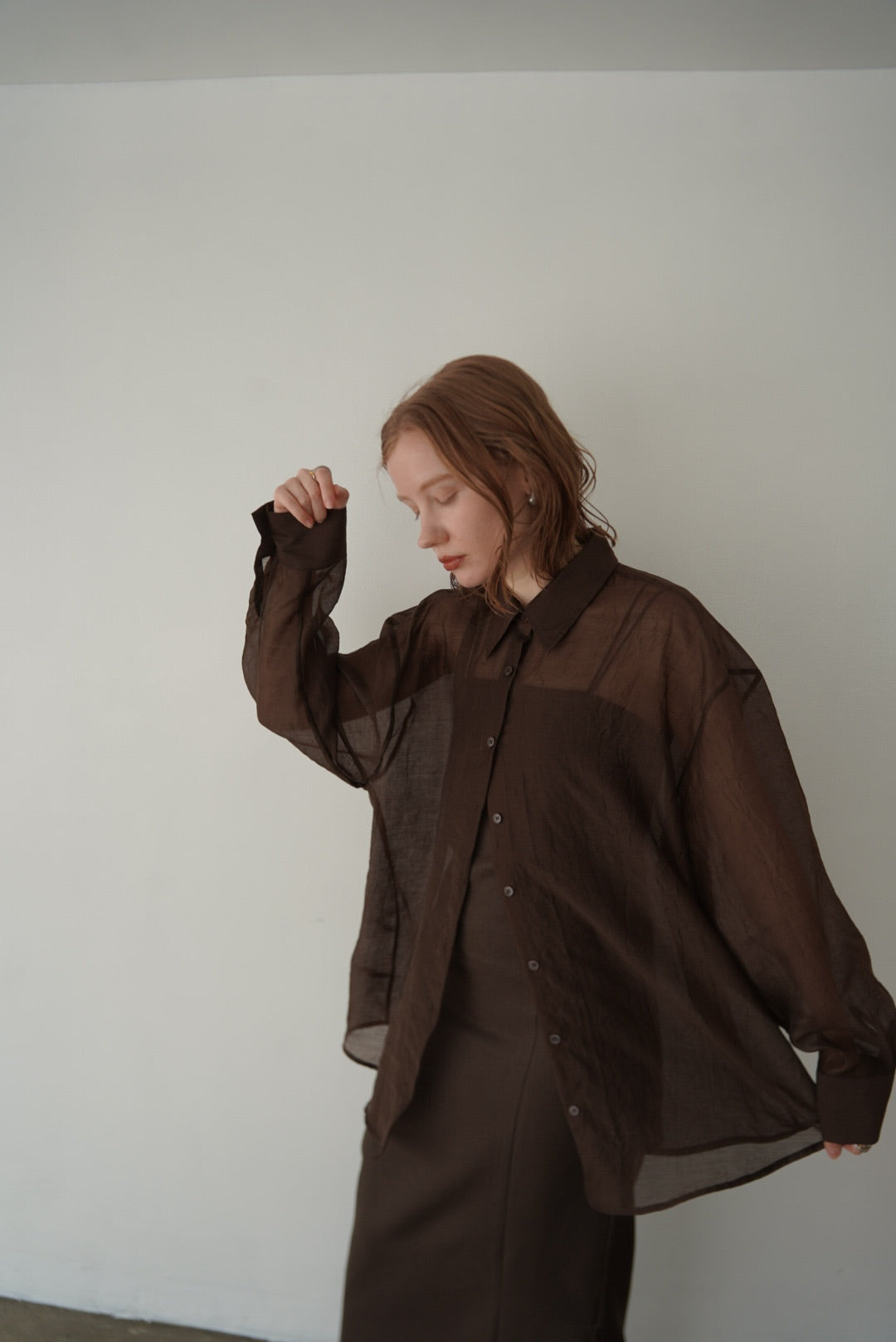 Wrinkle processing shirt