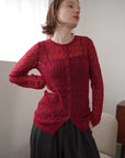 Mohair Touch Openwork Cardigan