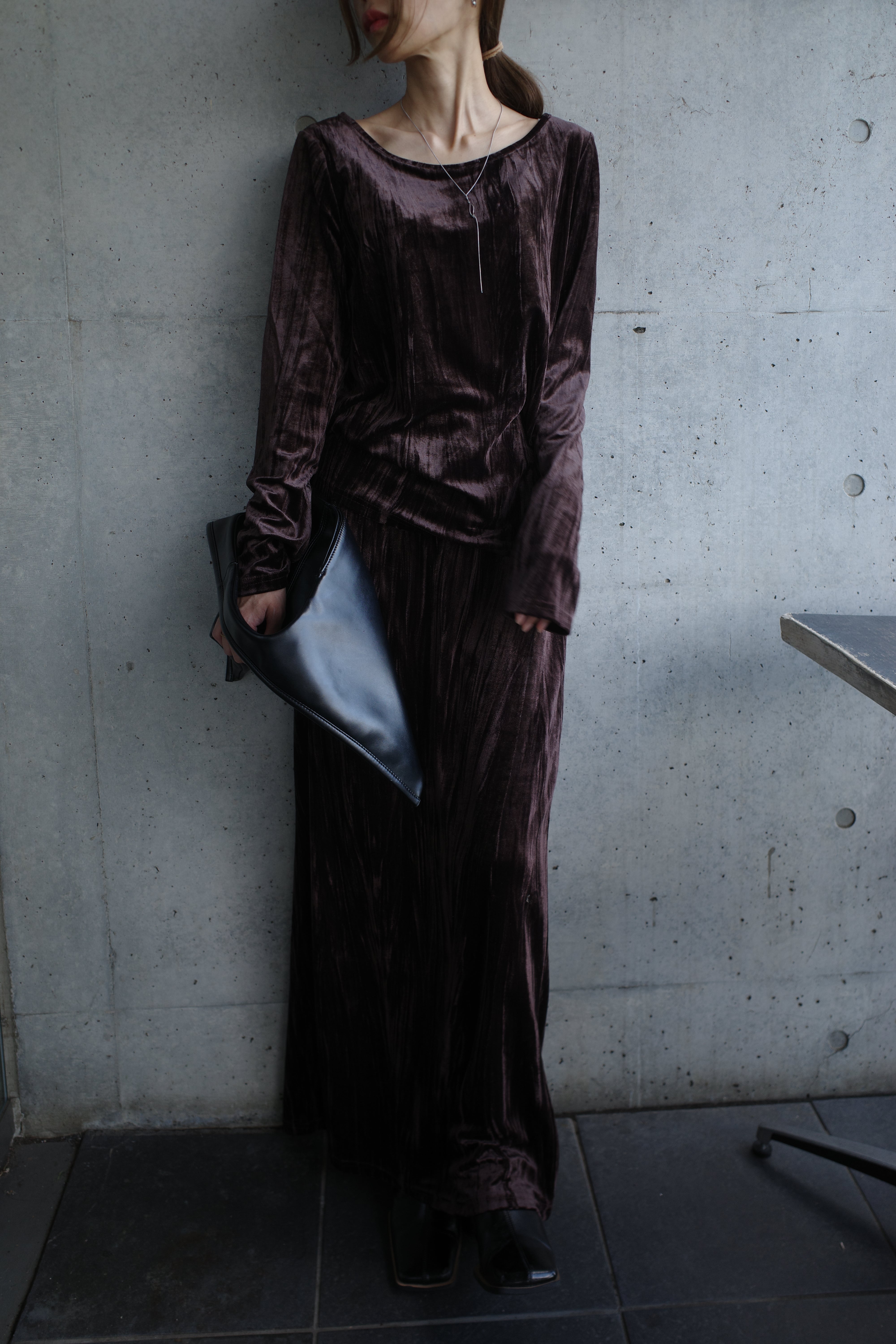 Velours bustier tops