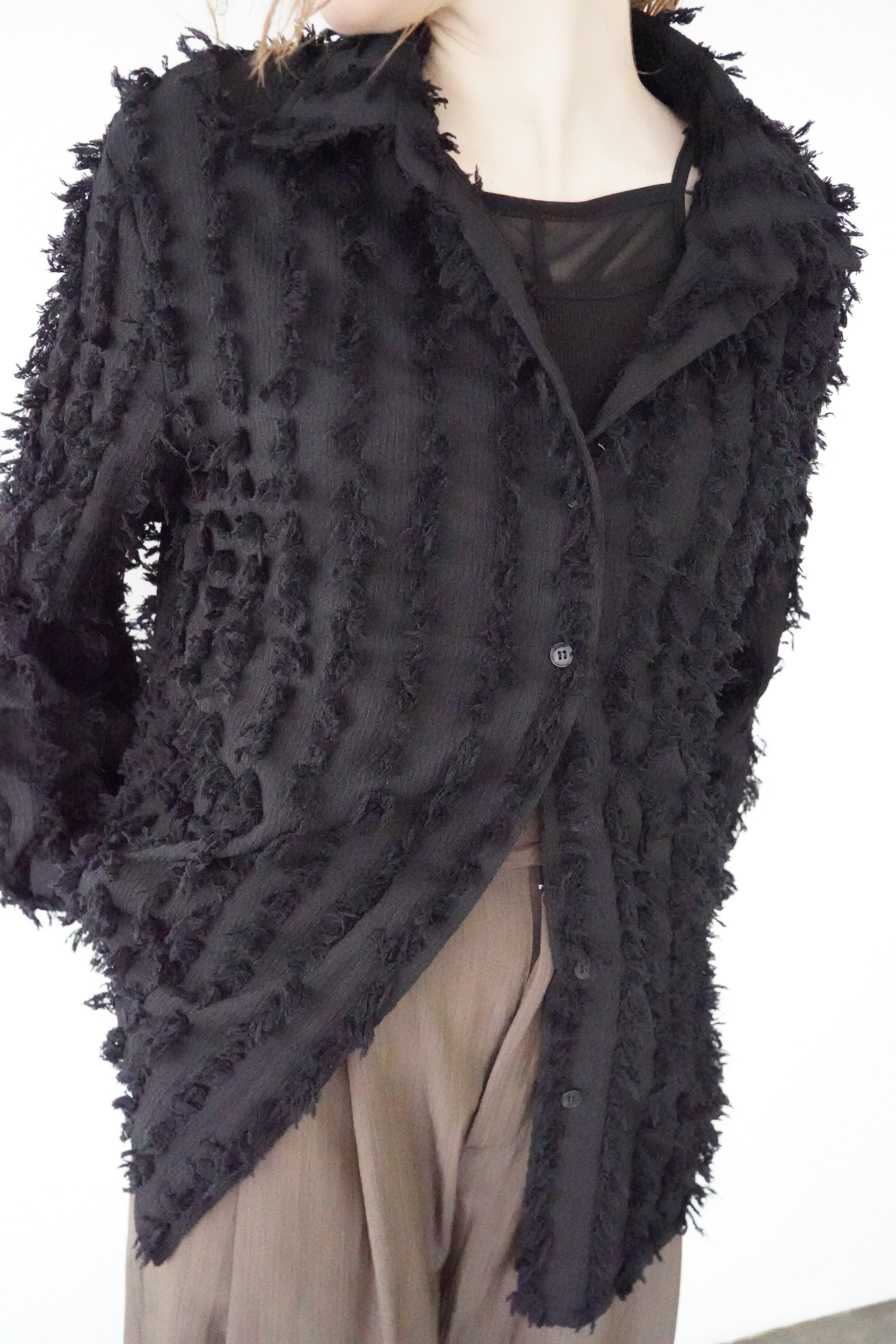 Shaggy fringe shirt