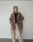 【予約販売】11月中旬発送-Back button stand shaggy coat