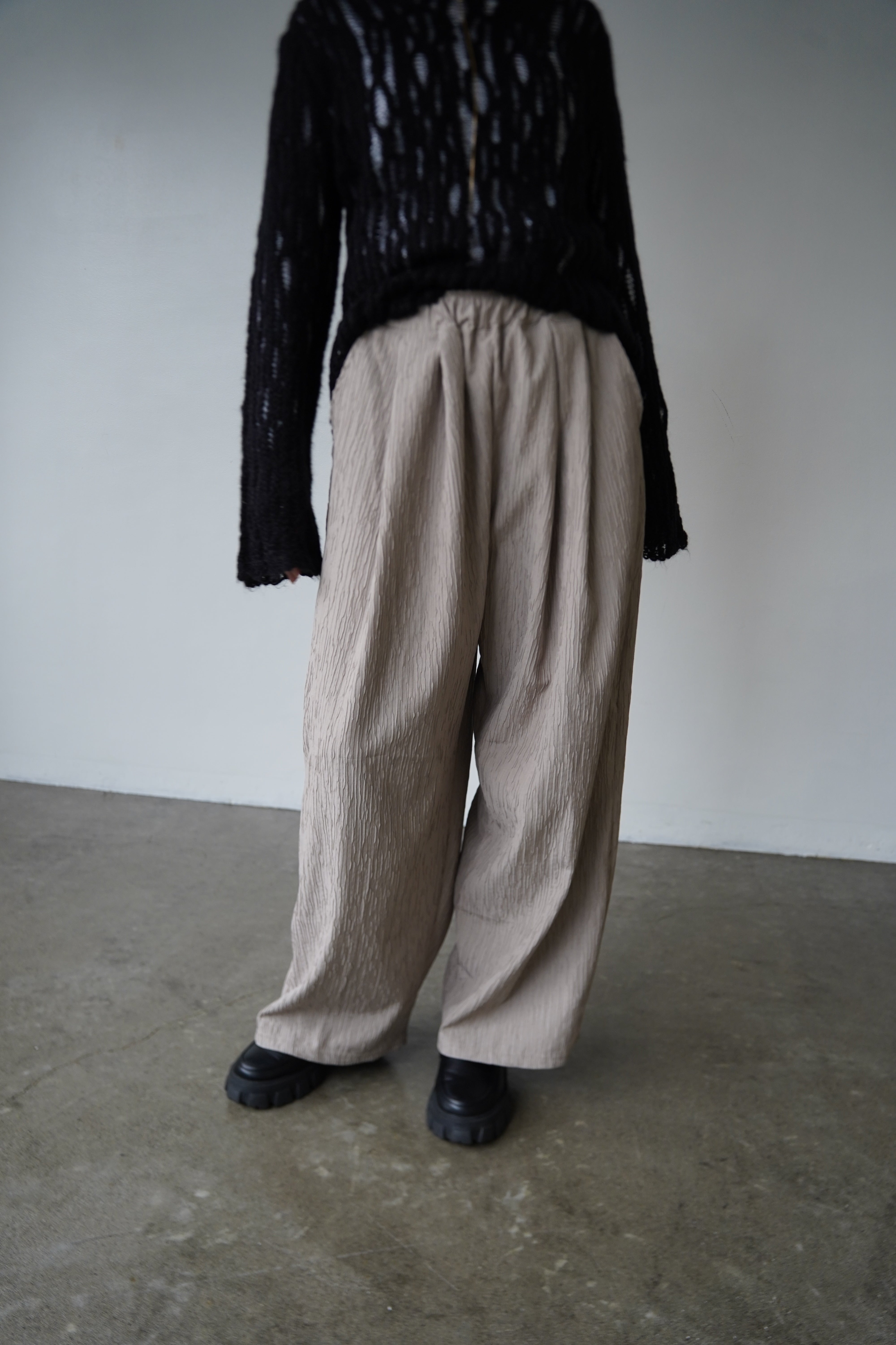 Jacquard slacks pants