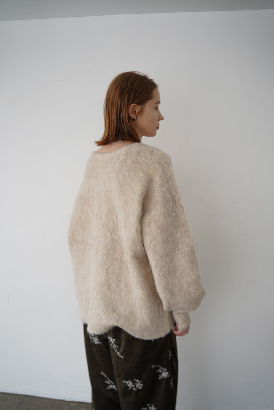 Deep skipper mohair knit