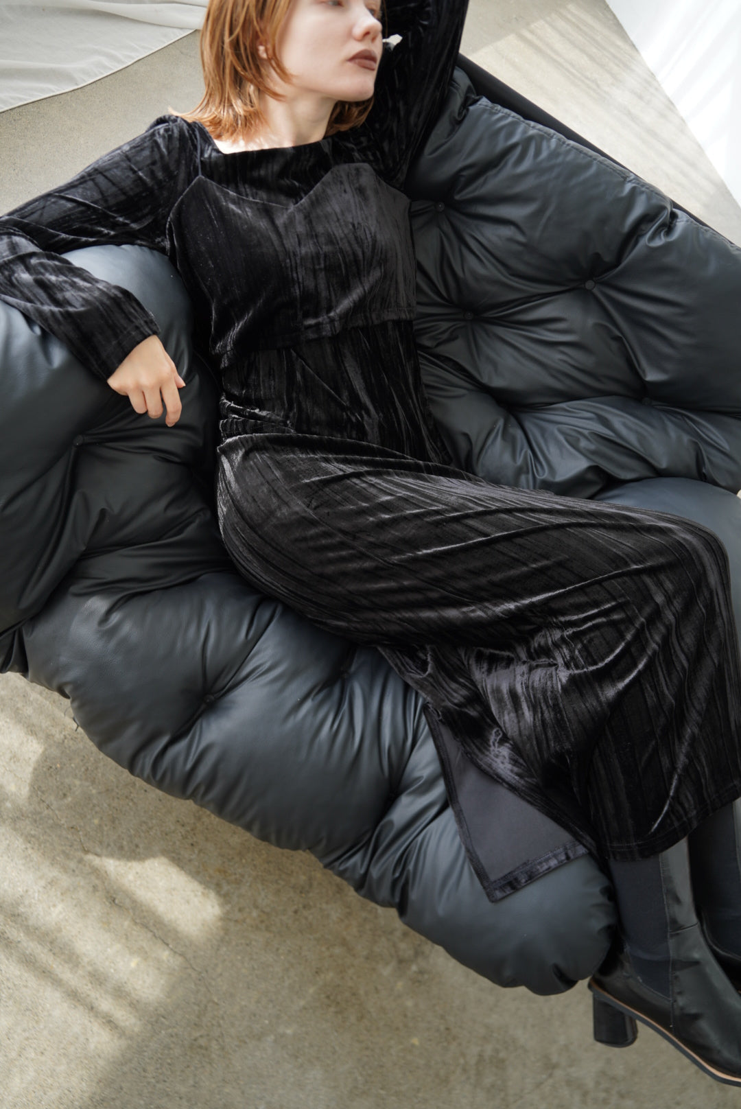 Velours bustier tops