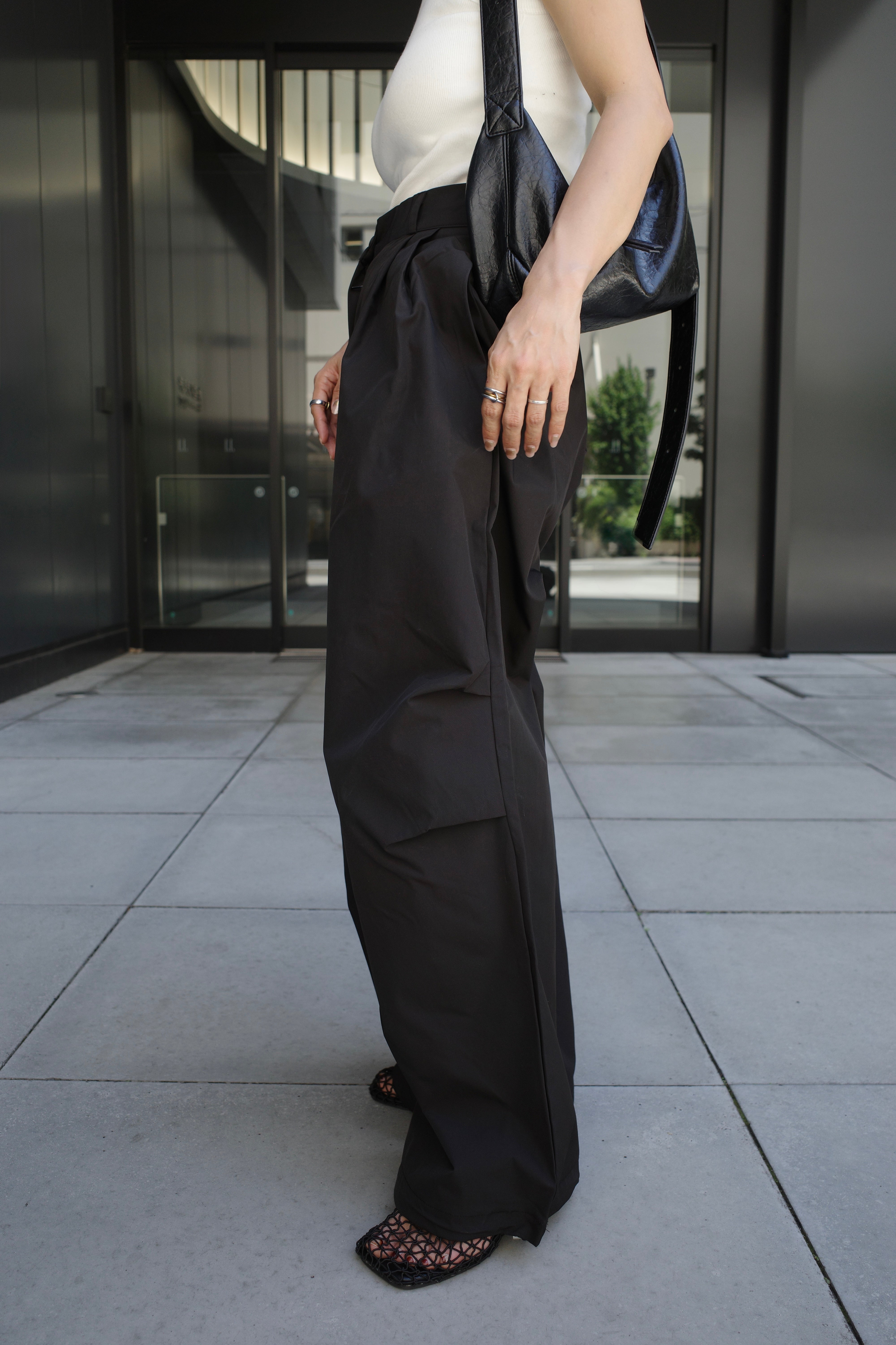 Water repellent parachute pants