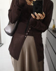 Sheer bustier cardigan