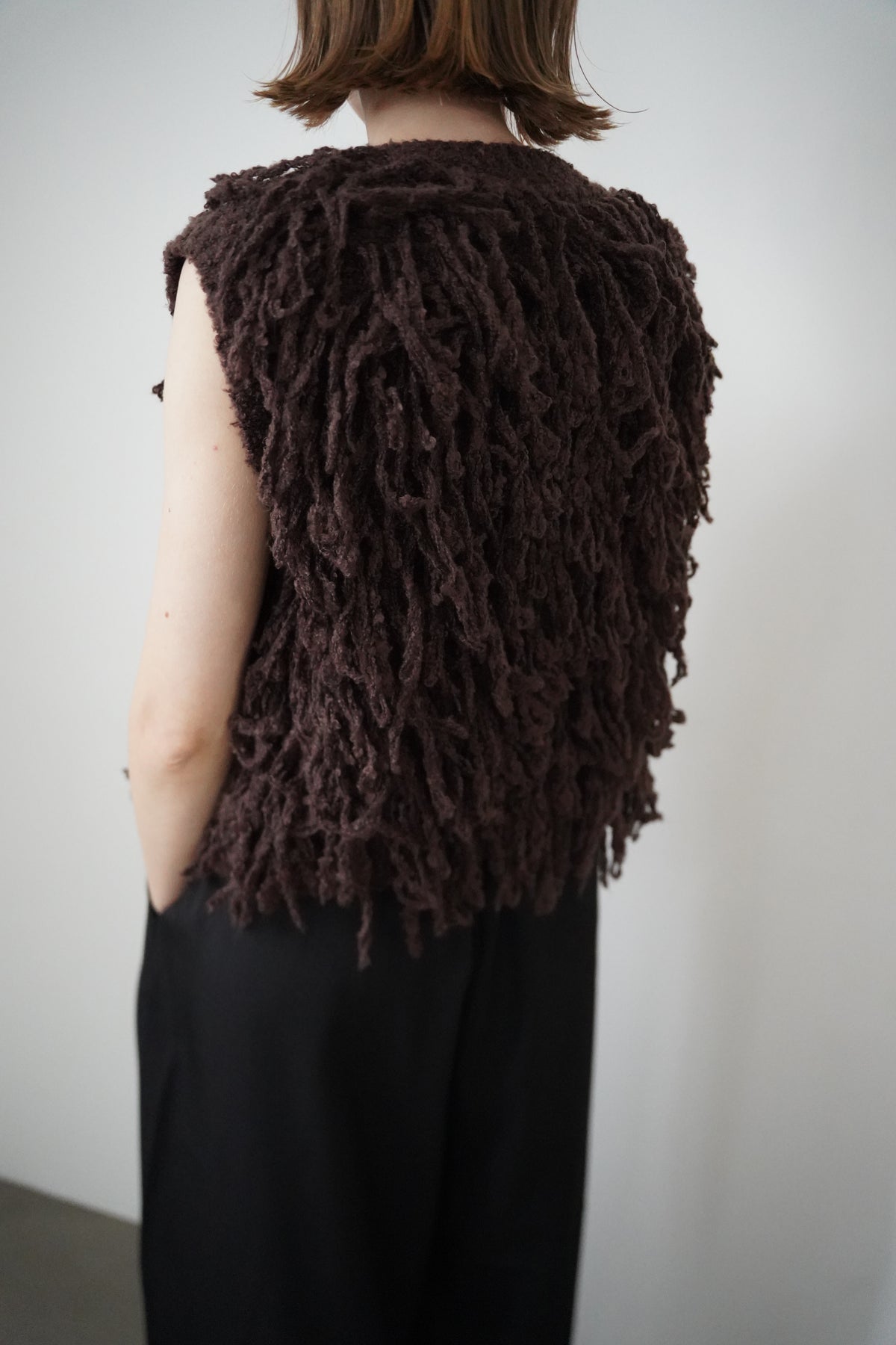 Boucle fringe vest