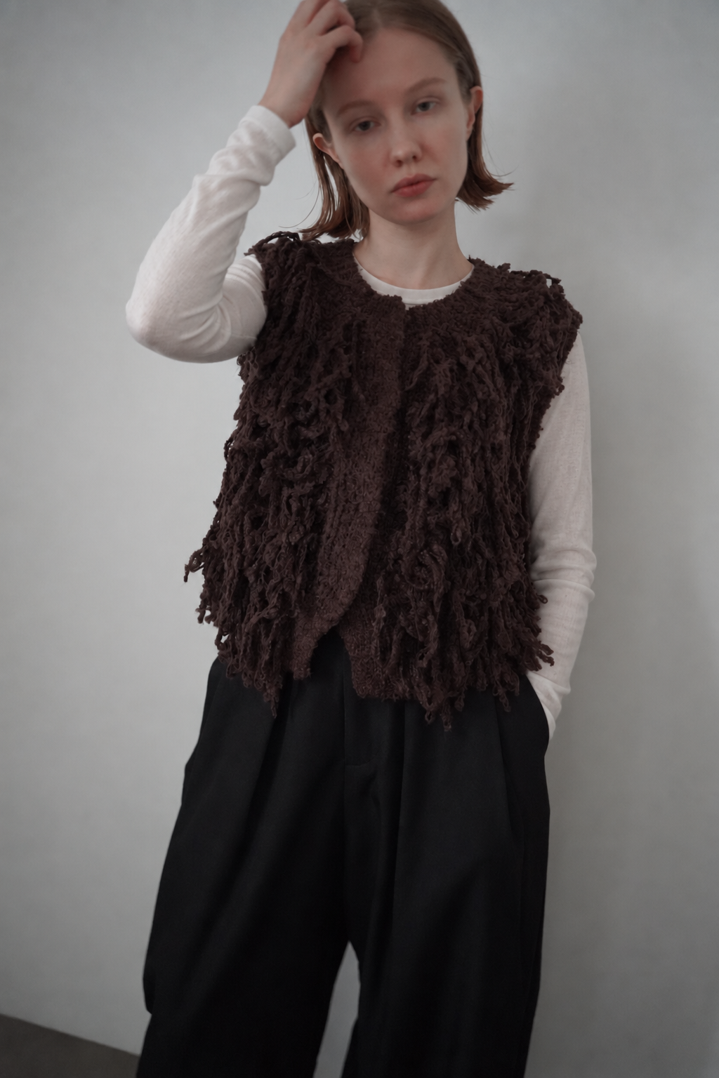 Boucle fringe vest